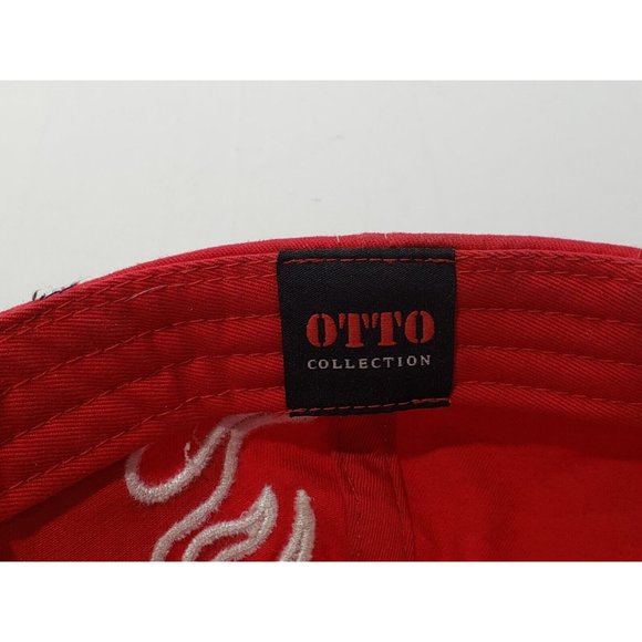 Rusty Wallace Racing Experience Hat Cap Snapback Blue W/ Red Flames Embroidered - Picture 8 of 8